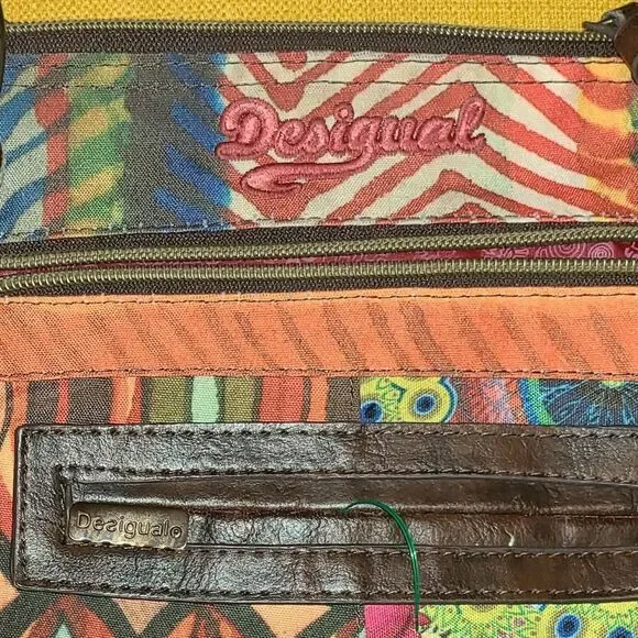 DESIGUAL crossbody festival bag, vintage boho floral - Picture 3 of 8
